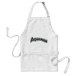Aquaman Grunge Schwarzes Logo Schürze