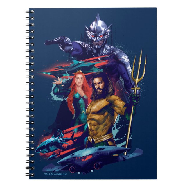 Aquaman | King Orm Versus Mera & Aquaman Notizblock (Vorderseite)