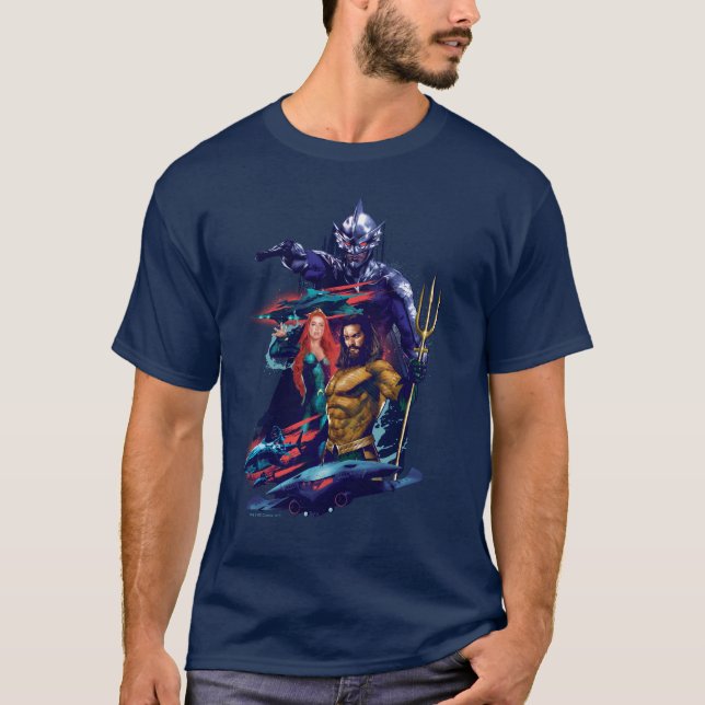 Aquaman | King Orm Versus Mera & Aquaman T-Shirt (Vorderseite)