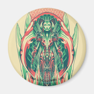 Aquaman   Königin-Fischer-Kunst Nouveau Platte Magnet