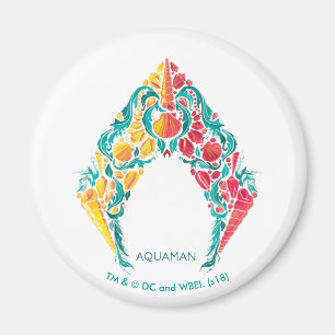 Aquaman  Logo "Aquaman & Mera Themed Seashell" Magnet