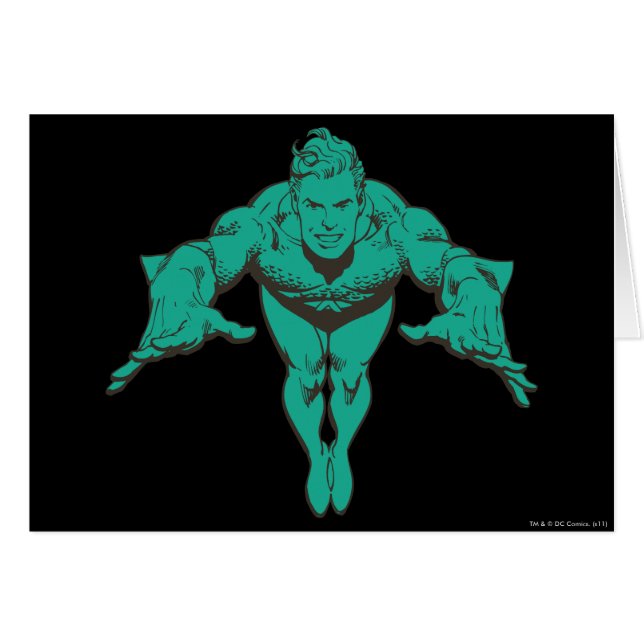 Aquaman Lunging Forward - Aquamarin (Vorderseite (Horizontal))