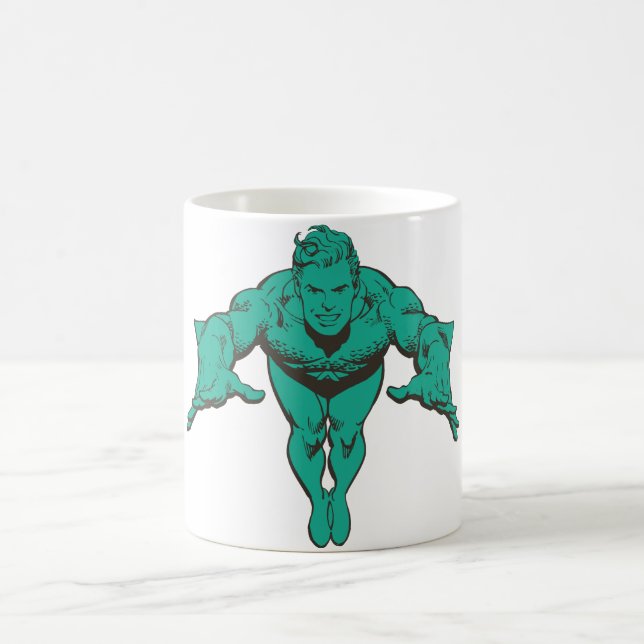 Aquaman Lunging Forward - Aquamarin Kaffeetasse (Mittel)
