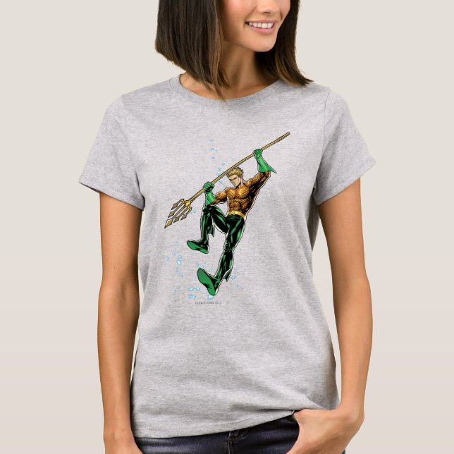 Aquaman mit Spear T-Shirt (Vorderseite)
