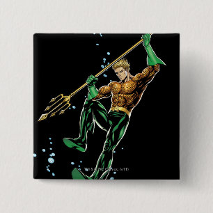 Aquaman mit Speer Button