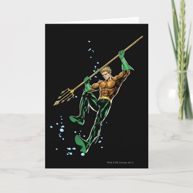 Aquaman mit Speer Karte (Vorderseite)