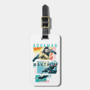 Aquaman Modernist Aquaman & Black Manta Graphic Gepäckanhänger