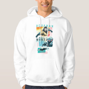 Aquaman   Modernist Aquaman & Black Manta Graphic Hoodie