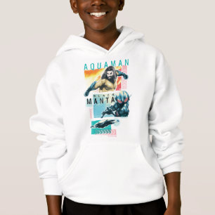 Aquaman   Modernist Aquaman & Black Manta Graphic Hoodie