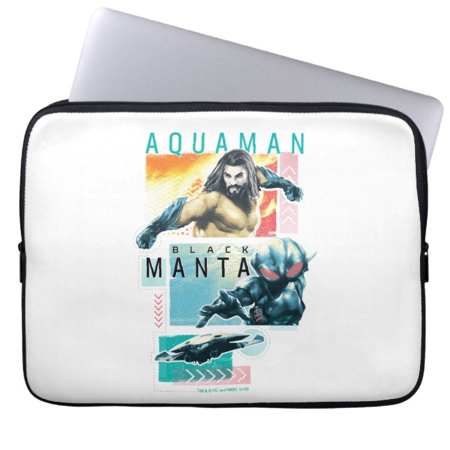 Aquaman | Modernist Aquaman & Black Manta Graphic Laptopschutzhülle (Vorderseite)