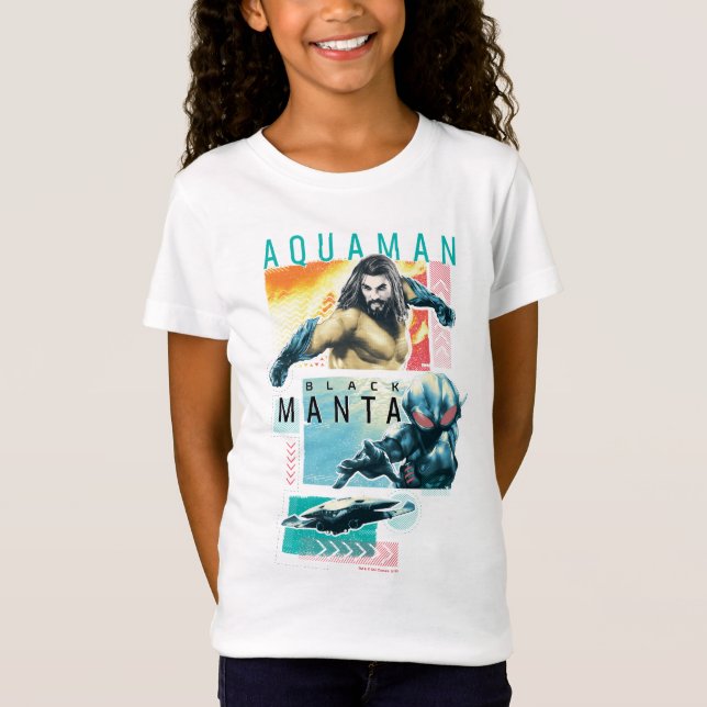 Aquaman | Modernist Aquaman & Black Manta Graphic T-Shirt (Vorderseite)