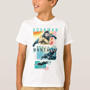 Aquaman   Modernist Aquaman & Black Manta Graphic T-Shirt