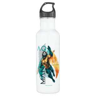 Aquaman   modernistische Aquaman Collage Edelstahlflasche