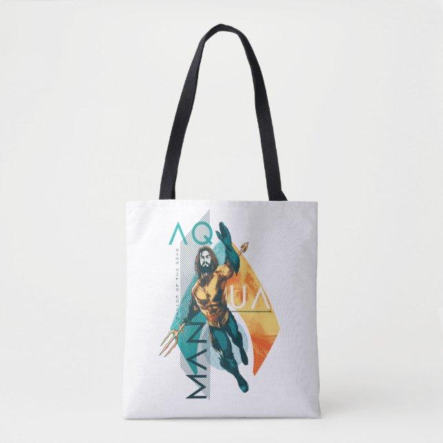 Aquaman | modernistische Aquaman Collage Tasche (Vorderseite)