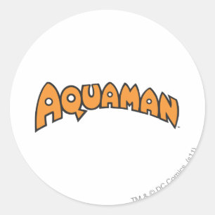 Aquaman Orange Logo Runder Aufkleber