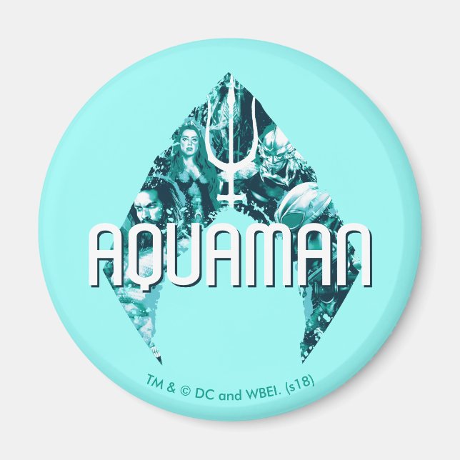 Aquaman | Orin, Meran, Orm & Black Manta in Symbol Magnet (Vorne)