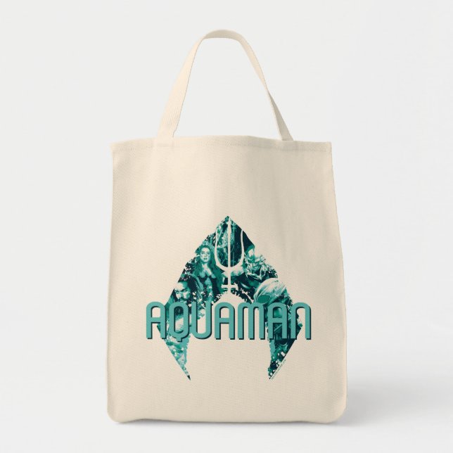 Aquaman | Orin, Meran, Orm & Black Manta in Symbol Tragetasche (Vorne)