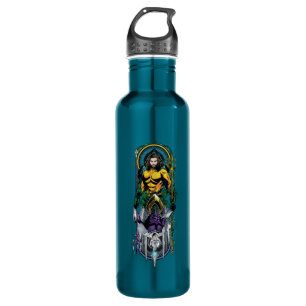 Aquaman   Orin u. Orm umschaltbare Kunst Nouveau Edelstahlflasche