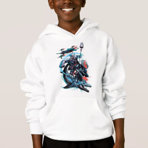 Aquaman   Orm, Schwarzer Manta, Tylosaur, & Schiff Hoodie