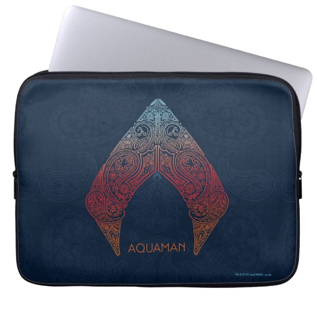 Aquaman | Paisley Aquaman Logo Laptopschutzhülle (Vorderseite)