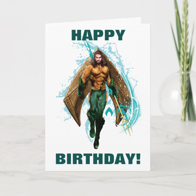 Aquaman | Prince Orin mit Aquaman-Logo Karte (Vorderseite)