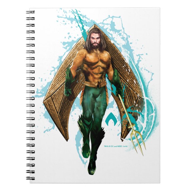 Aquaman | Prince Orin mit Aquaman-Logo Notizblock (Vorderseite)
