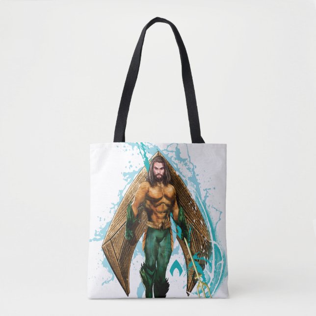 Aquaman | Prince Orin mit Aquaman-Logo Tasche (Vorderseite)