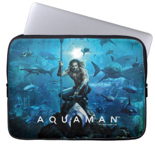 Aquaman   Prince Orin mit Wassertieren Laptopschutzhülle