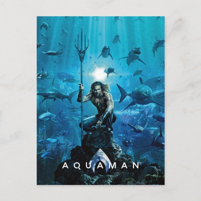 Aquaman | Prince Orin With Aquatic Animals Postkarte (Vorderseite)