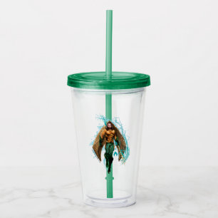 Aquaman Prinz Orin With Aquaman Logo Acryltrinkbecher