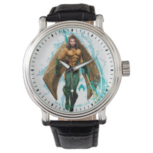 Aquaman   Prinz Orin With Aquaman Logo Armbanduhr