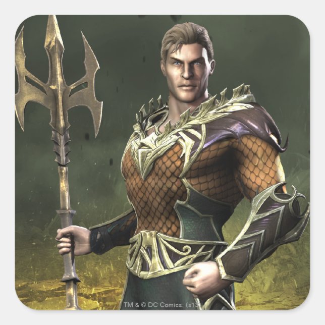 Aquaman Quadratischer Aufkleber (Vorderseite)