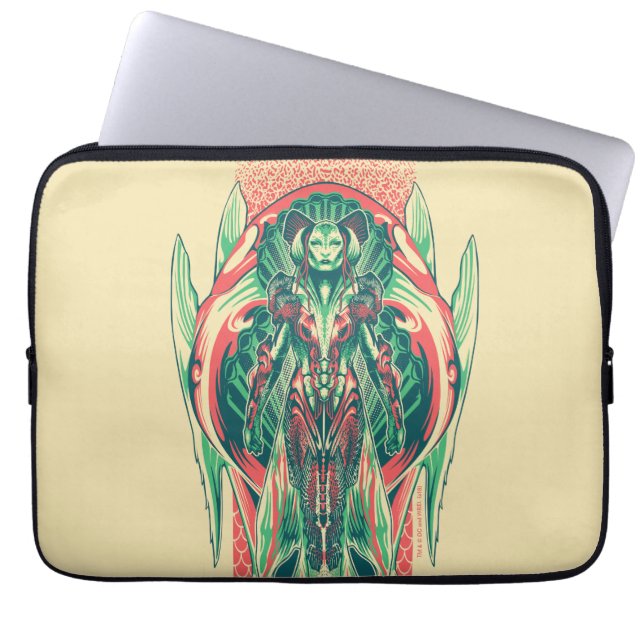 Aquaman | Queen Fisherman Art Nouveau Panel Laptopschutzhülle (Vorderseite)
