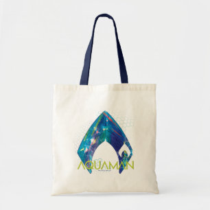 Aquaman Refracted Aquaman Logo Tragetasche