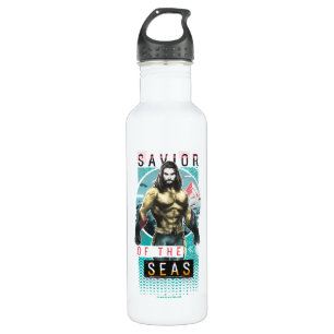 Aquaman   "Retter der Meer" modernistische Grafik Edelstahlflasche