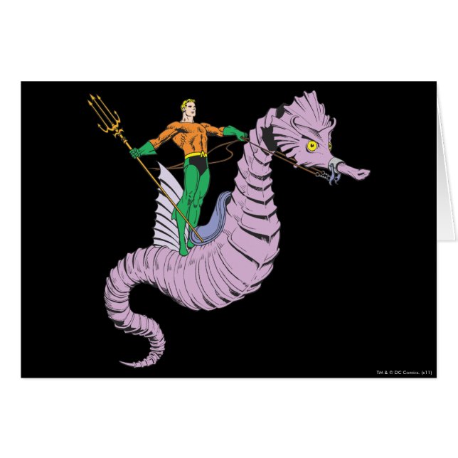 Aquaman Rides Seahorse (Devant horizontal)