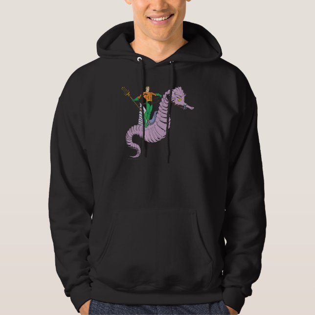 Aquaman Rides Seepferd Hoodie (Vorderseite)
