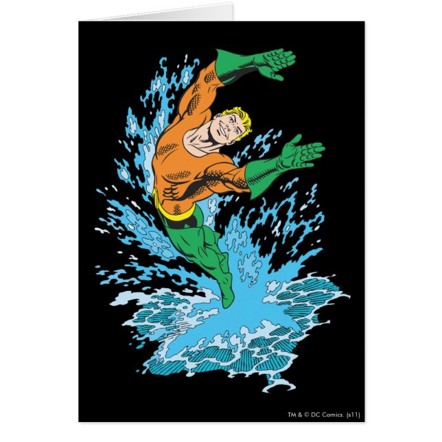 Aquaman saute dans la vague (Devant)