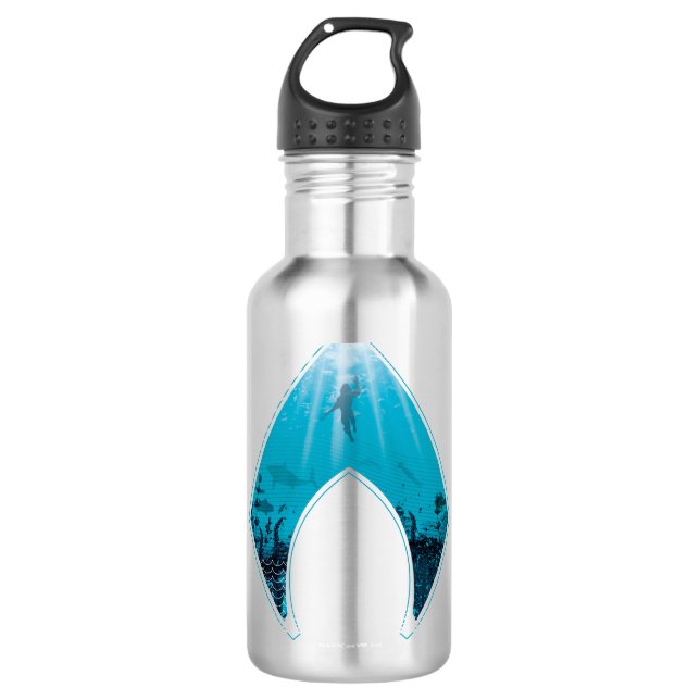 Aquaman See Edelstahlflasche (Vorderseite)