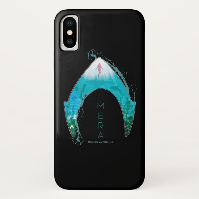 Aquaman See Through Mera Symbol Ocean Graphic Case-Mate iPhone Hülle (Rückseite)