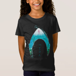 Aquaman See Through Mera Symbol Ocean Graphic T-Shirt