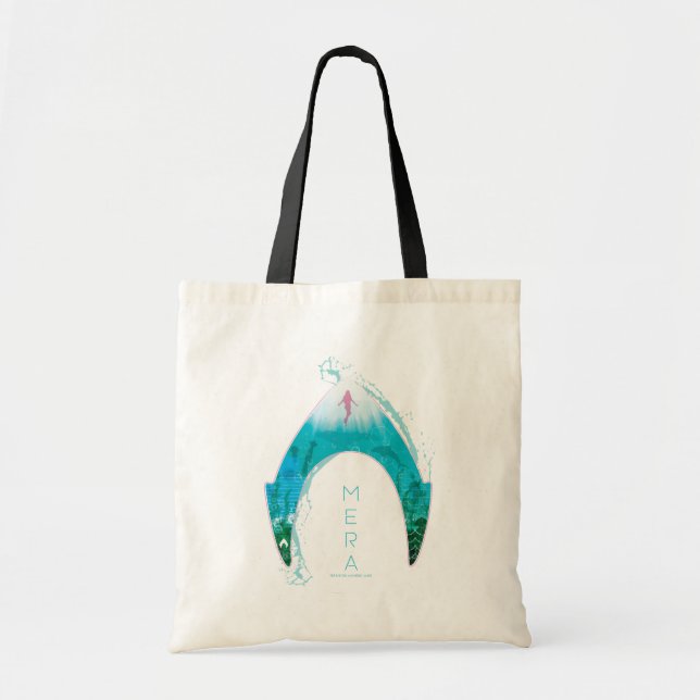 Aquaman See Through Mera Symbol Ocean Graphic Tragetasche (Vorne)