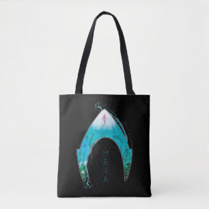 Aquaman sehen durch Mera Symbol-Ozean-Grafik Tasche