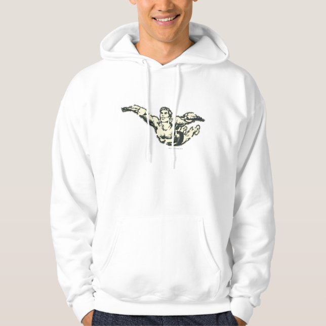 Aquaman Soars BW Hoodie (Vorderseite)