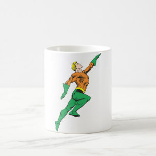Aquaman springt hoch kaffeetasse