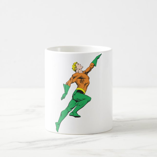 Aquaman springt hoch kaffeetasse (Mittel)