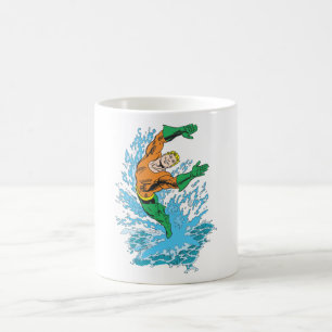 Aquaman springt in die Welle Kaffeetasse