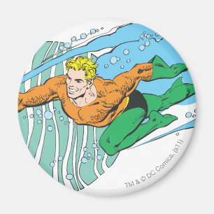 Aquaman springt nach links magnet