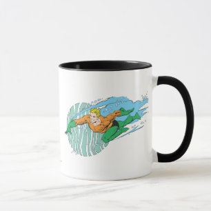 Aquaman springt nach links tasse