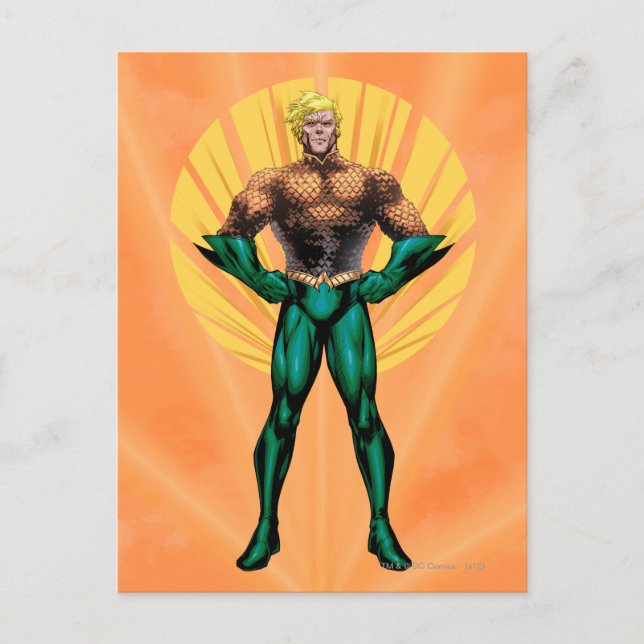 Aquaman Stehend Postkarte (Vorderseite)